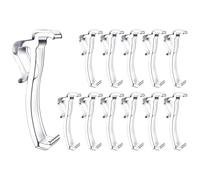 12-Piece 2.5-Inch Clear Blind Clip Set - Invisible Valance Brackets For Horizontal Curtains | Blind Repair Replacement Parts For Home Window Bedroom Bathroom | PP 2.44x0.98x0.2in 80g