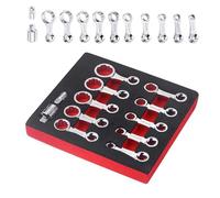 12-Piece 3/8" Box End Torque Adapter Extension Set - 12-Point Wrench Accessories for Precision Torque Control - Durable Spanner Tools for Mechanics and DIY Projects