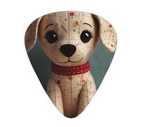 12-Piece a cute puppy doll print Guitar Pick Set - Available in 3 Thicknesses, Suitable for Acoustic and Electric Guitars