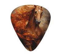 12-Piece A horse with a flowing mane Guitar Pick Set - Perfect for Beginners and Professionals (Bass, Electric, and Acoustic Guitars)