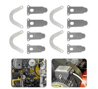 12-Piece Air Compressor Head Valve Plate Kit for Silent Oil- Models - U-Shaped & Tongue-Shaped Metal Plates (46x59mm, 57x28mm, 65x28