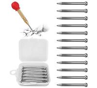12 Piece Automatic Center Punches, Spring Centre Punches, Steel Spring Loaded Center Hole Punch, Heavy Duty Spring Loaded Center Replacement Tips For Wood, Wall, Plastic, Soft Metal, Window Glass