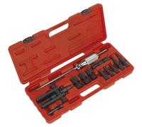 12 Piece Blind Bearing Puller Set - 8 to 34mm - Medium Stroke 1.5kg Slide Hammer