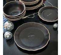12-piece Bon Appetit Dinner Set in Black black