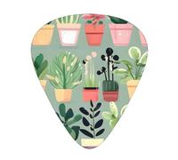 12-Piece Bonsai plant Patterned Guitar Pick Set - Available in 3 Thicknesses, Suitable for Acoustic and Electric Guitars