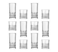 12 Piece Brillante Glassware Set RCR Crystal Clear One Size