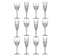 12 Piece Brillante Stemware Set RCR Crystal Clear One Size