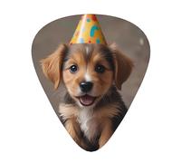 12-Piece cartoon puppy Patterned Guitar Pick Set - Available in 3 Thicknesses, Suitable for Acoustic and Electric Guitars