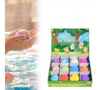 12-Piece Chinese Animals Bath Bomb Gift Set for Kids, The 12 Chinese Zodiac Signs Toy, Brightly up Bath Bomb, Color Changing Spa BathBalls, BathBombs for Kids with Surprise Inside