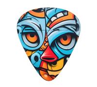 12-Piece Colorful graffiti wall painting Patterned Guitar Pick Set - Available in 3 Thicknesses, Suitable for Acoustic and Electric Guitars