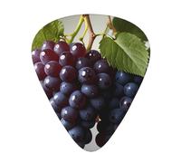 12-Piece Crystal Grapes Patterned Guitar Pick Set - Available in 3 Thicknesses, Suitable for Acoustic and Electric Guitars