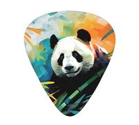12-Piece Cute and adorable panda print Guitar Pick Set - Available in 3 Thicknesses, Suitable for Acoustic and Electric Guitars