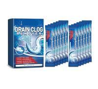 12-Piece Drain Unclogging Powder Set - Kitchen & Toilet Cleaner, Sewer Blockage Dissolving And Unclogging Agent(3PCS)