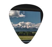 12-Piece Dream core scenery print Guitar Pick Set - Available in 3 Thicknesses, Suitable for Acoustic and Electric Guitars