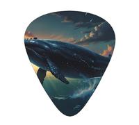 12-Piece Dream Core Whale print Guitar Pick Set - Available in 3 Thicknesses, Suitable for Acoustic and Electric Guitars