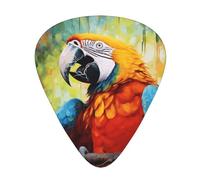 12-Piece Dumb parrot. Patterned Guitar Pick Set - Available in 3 Thicknesses, Suitable for Acoustic and Electric Guitars