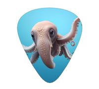 12-Piece Dumbo the Octopus Patterned Guitar Pick Set - Available in 3 Thicknesses, Suitable for Acoustic and Electric Guitars