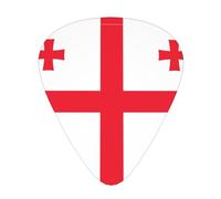 12-Piece Flag of Georgia Guitar Pick Set - Perfect for Beginners and Professionals (Bass, Electric, and Acoustic Guitars)