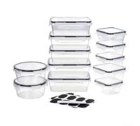 12-Piece Food Storage Containers Set Airtight Leakproof
