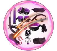 12-Piece Fun Accessory Set with Adjustable Nylon Parts for A New Enjoyable Interactive Experience - Q (Purple)