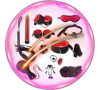 12-Piece Fun Accessory Set with Adjustable Nylon Parts for A New Enjoyable Interactive Experience - Q (red)