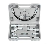 12-Piece Grease Tool Set for Automotive, Robust Accessory Kit for Efficient Lubrication of Vehicles and Machines, Compact Storage