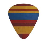 12-Piece Horizontal stripes print Guitar Pick Set - Available in 3 Thicknesses, Suitable for Acoustic and Electric Guitars