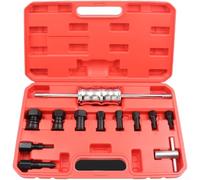 12-Piece Internal Bearing Puller Set 8 Adapters | Fits 8-32mm inner holes, slide hammer action, auto for moto repair, rust resistant, for durable alloy
