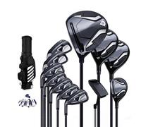 12 Piece Left Handed Complete Golf Set, Golf Club Set, with Stand Bag, Carbon Shaft, Men Great Golf Gift
