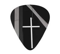 12-Piece lines cross print Guitar Pick Set - Available in 3 Thicknesses, Suitable for Acoustic and Electric Guitars