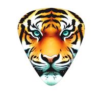 12-Piece Little fat tiger head Patterned Guitar Pick Set - Available in 3 Thicknesses, Suitable for Acoustic and Electric Guitars
