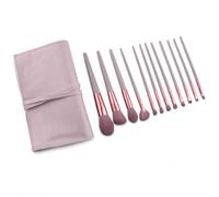 12-Piece Makeup Brush Set, Synthetic, color to 3 | Ferrules, Complete Brush Set, On-the , For Aspiring Artists
