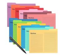 12-Piece Manila File Folders | Letter-size Paper Construction 29×24 Cm, Thickened Durable Design, 12 Vibrant Colors With 1/3 Cut Tab Labels | Stylish Organizational Dividers For Documents And Paperwor