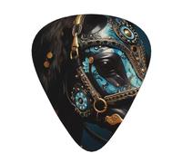 12-Piece Medieval War Horses Guitar Pick Set - Perfect for Beginners and Professionals (Bass, Electric, and Acoustic Guitars)
