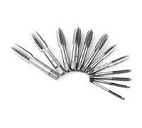 12 - Piece Metric Hand Tap Set | M3 M4 M6 M8 M10 M12 High - Speed Steel Taps | Straight Flute Taps for Thread Repair/Metalworking/DIY Projects