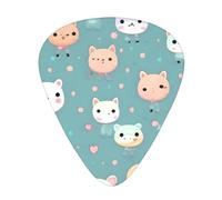 12-Piece Mixed Thickness Cute fox patterns Guitar Pick Set - Designed for Acoustic and Electric Guitars