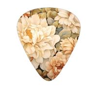 12-Piece Mixed Thickness Flowers in the garden Patterned Guitar Pick Set - Designed for Acoustic and Electric Guitars