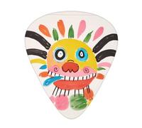 12-Piece Mixed Thickness Graffiti Monster patterns Guitar Pick Set - Designed for Acoustic and Electric Guitars