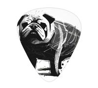 12-Piece Mixed Thickness hand-painted dog patterns Guitar Pick Set - Designed for Acoustic and Electric Guitars