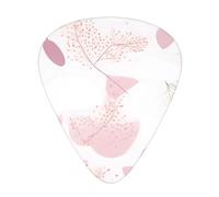 12-Piece Mixed Thickness Hand-painted floral line pattern patterns Guitar Pick Set - Designed for Acoustic and Electric Guitars