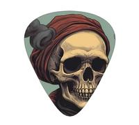 12-Piece Mixed Thickness Handsome skull Patterned Guitar Pick Set - Designed for Acoustic and Electric Guitars