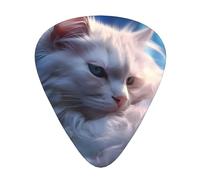 12-Piece Mixed Thickness High-octane pet cat Patterned Guitar Pick Set - Designed for Acoustic and Electric Guitars