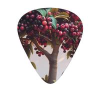 12-Piece Mixed Thickness Huge mulberries patterns Guitar Pick Set - Designed for Acoustic and Electric Guitars