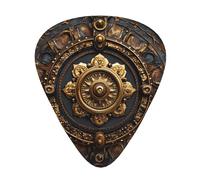 12-Piece Mixed Thickness Huge turntable Patterned Guitar Pick Set - Designed for Acoustic and Electric Guitars