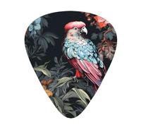 12-Piece Mixed Thickness hummingbird of prey Patterned Guitar Pick Set - Designed for Acoustic and Electric Guitars