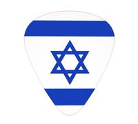 12-Piece Mixed Thickness Israeli flag patterns Guitar Pick Set - Designed for Acoustic and Electric Guitars
