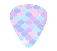 12-Piece Mixed Thickness Mermaid tattoo Patterned Guitar Pick Set - Designed for Acoustic and Electric Guitars