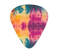 12-Piece Mixed Thickness Multicolor tie-dye Patterned Guitar Pick Set - Designed for Acoustic and Electric Guitars