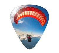 12-Piece Mixed Thickness parachuting patterns Guitar Pick Set - Designed for Acoustic and Electric Guitars
