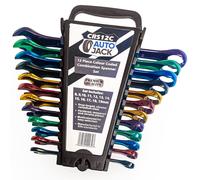 12 Piece Multi-coloured Combination Spanner Set Autojack Multi One Size